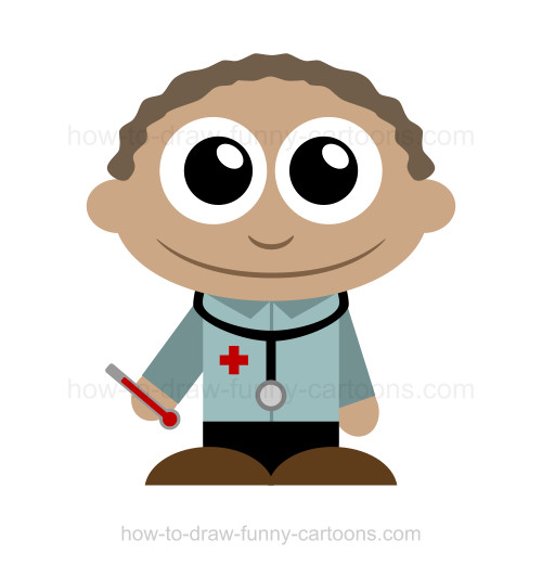 500x522 How To Draw A Doctor - Doctor Drawing