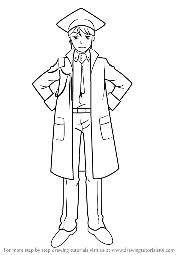 600x846 learn how to draw doctor o from cardfight!! vanguard - Doctor Drawing