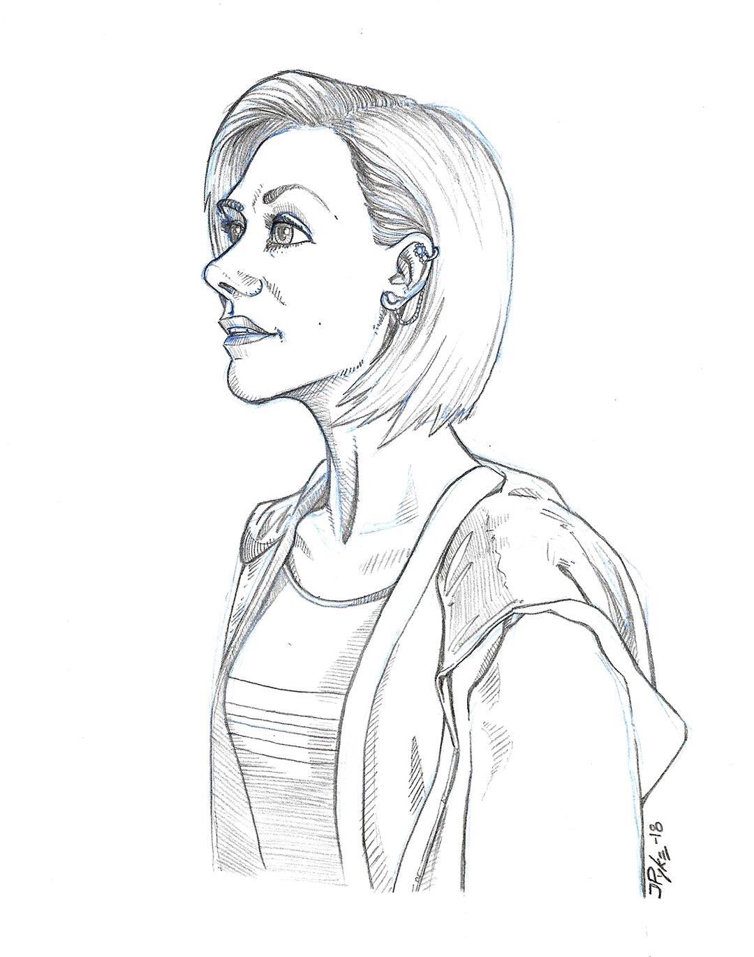 1080x1371 Pencil Drawing I Did Last Night Of The Doctor - Doctor Drawing