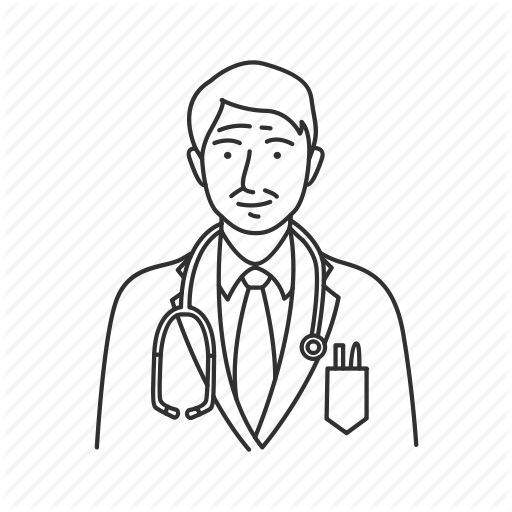 512x512 doctor, male, male doctor, physician, profession, professionals - Doctor Drawing