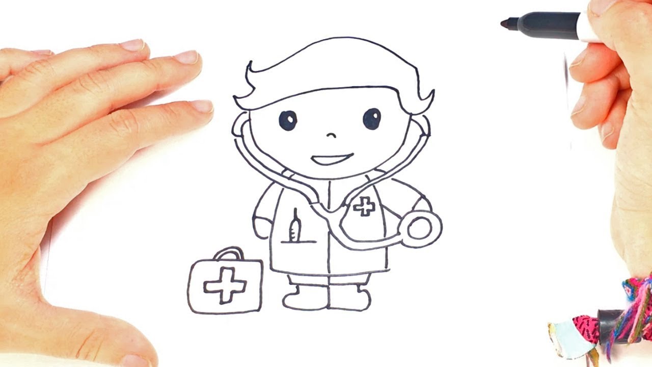 1280x720 how to draw a doctor step - Doctor Drawing Images