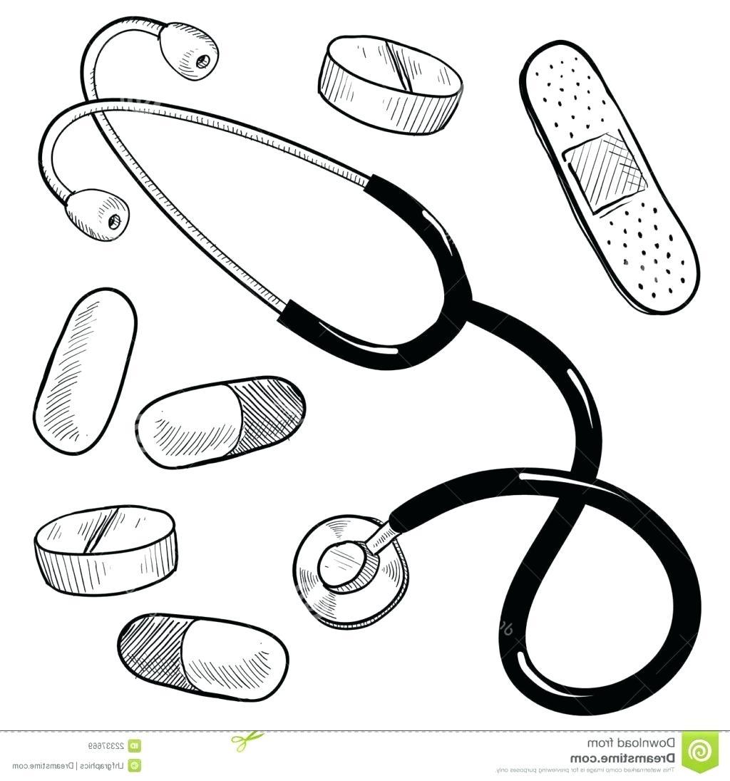 1024x1095 Top Doctor Tools Drawing Free - Doctor Drawing Images