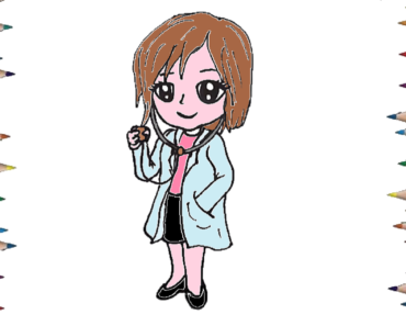 370x297 How To Draw A Cute Doctor Archives - Doctor Drawing Pictures