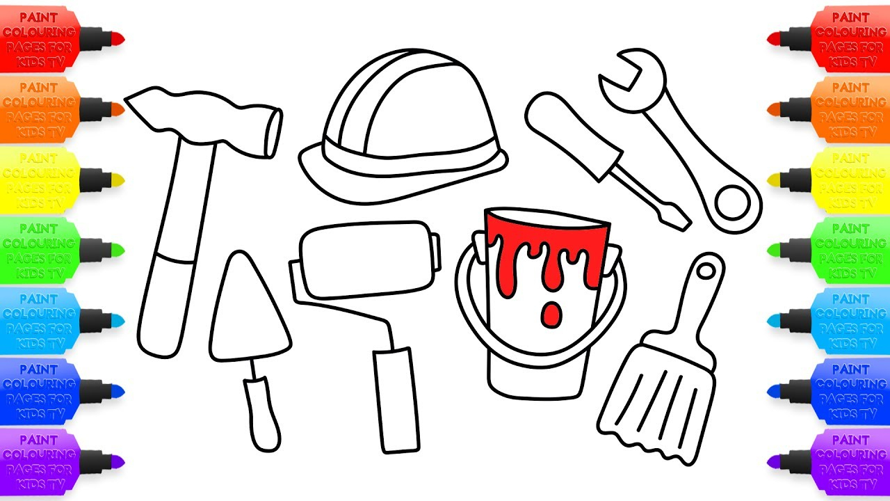 1280x720 drawing tools for kids and drawing tool for kids doctor tools - Doctor Tools Drawing