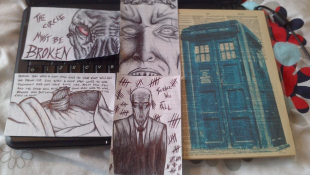 620x349 Tardis Print And Amazing Pen Drawings - Doctor Who Drawings