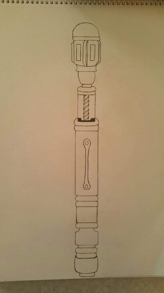 576x1024 drawing challenge day - Doctor Who Sonic Screwdriver Drawing