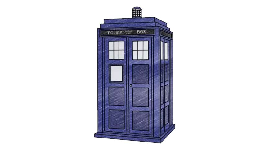 854x480 How To Draw Tardis From Doctor Who - Doctor Who Tardis Drawing