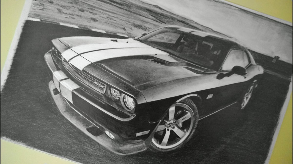 Рисунок dodge challenger