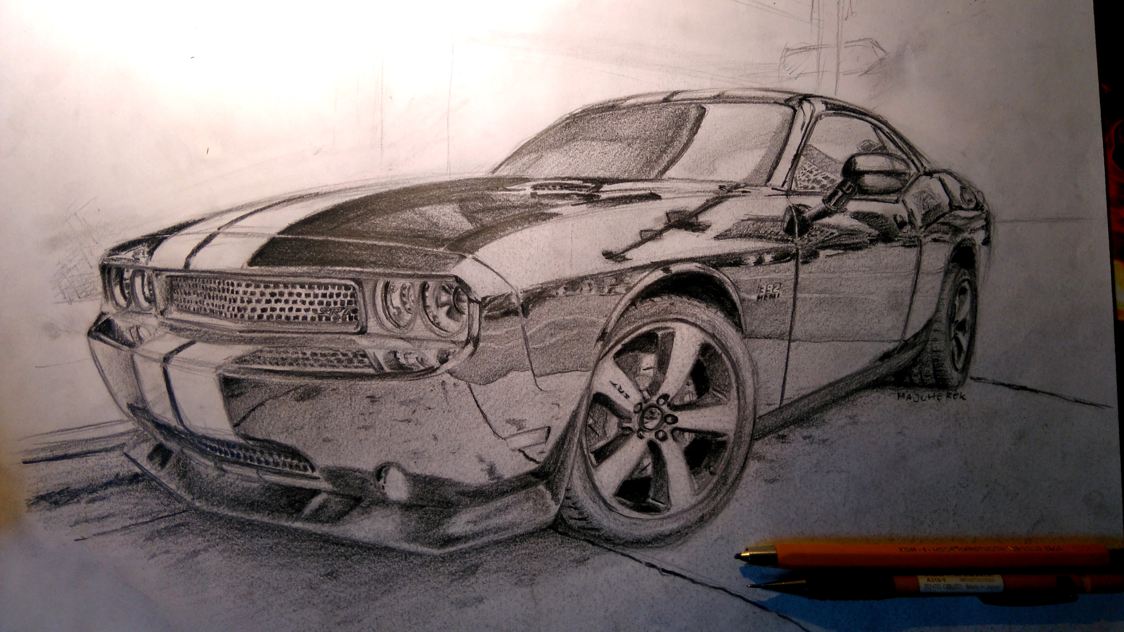 Рисунок dodge challenger