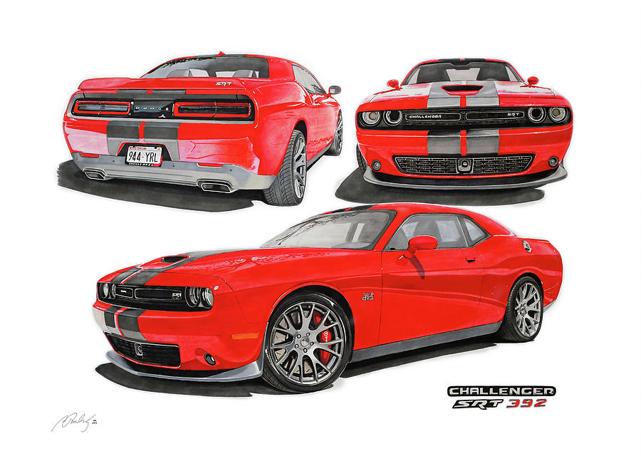 Dodge Challenger Drawing at Explore collection of