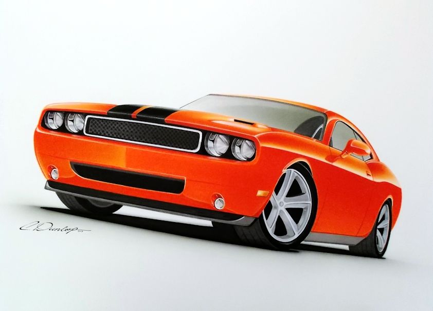 842x605 New Dodge Challenger Drawing Custom Car Art Car Drawings, New - Dodge Challenger Drawing