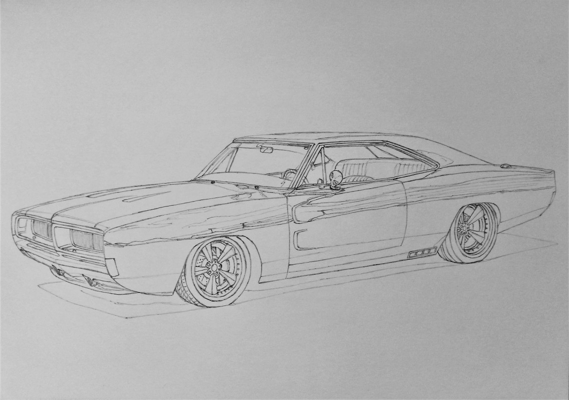 Dodge Charger Drawing At PaintingValley Com Explore Collection Of Dodge Charger Drawing