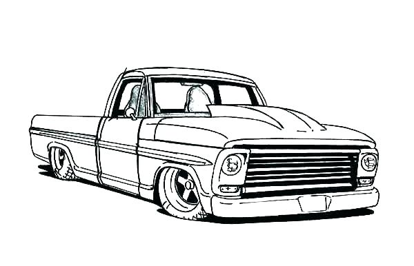 600x386 Dodge Ram Coloring Pages Printable Truck Of Trucks - Dodge Truck Drawing