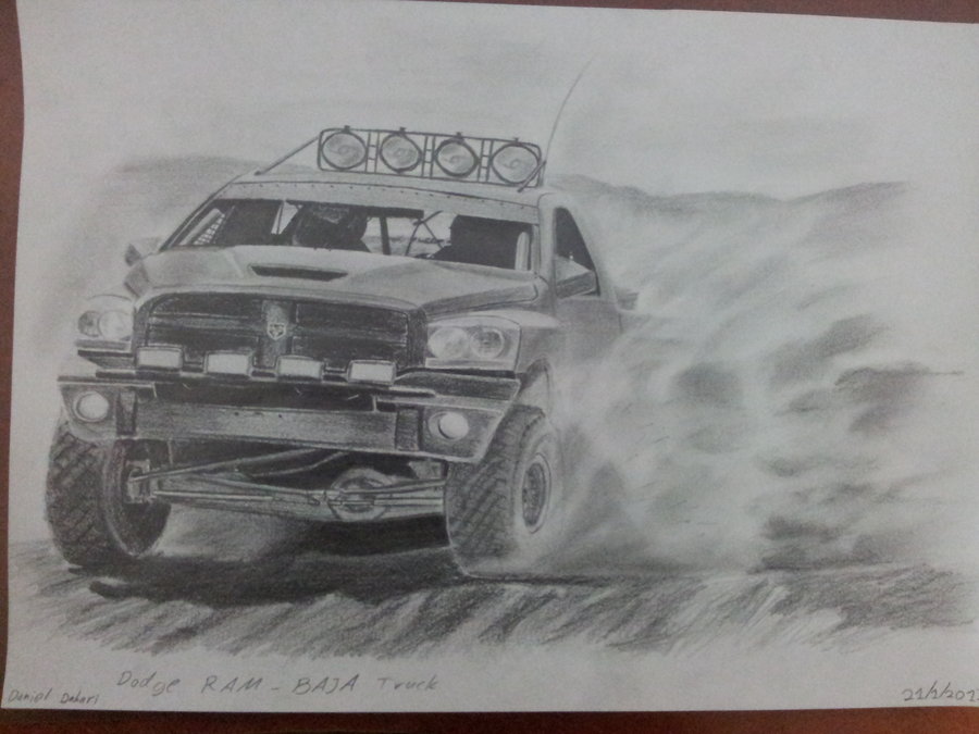 Dodge Truck Drawing at PaintingValley.com | Explore collection of Dodge ...