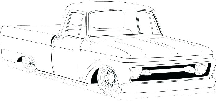 700x331 pickup truck coloring pages pickup truck coloring pages dodge ram - Dodge Truck Drawing