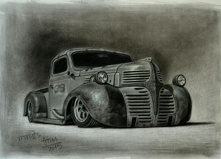 900x649 Dodge Truck Rat Road Drawing - Dodge Truck Drawing
