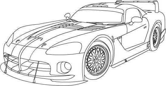 548x286 Dodge Viper Coloring Pages - Dodge Viper Drawing