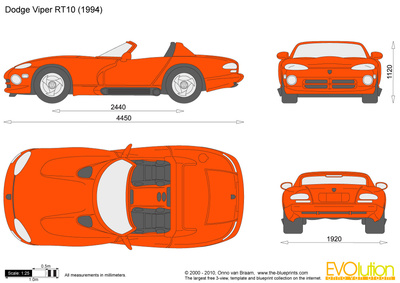 Додж вайпер чертеж