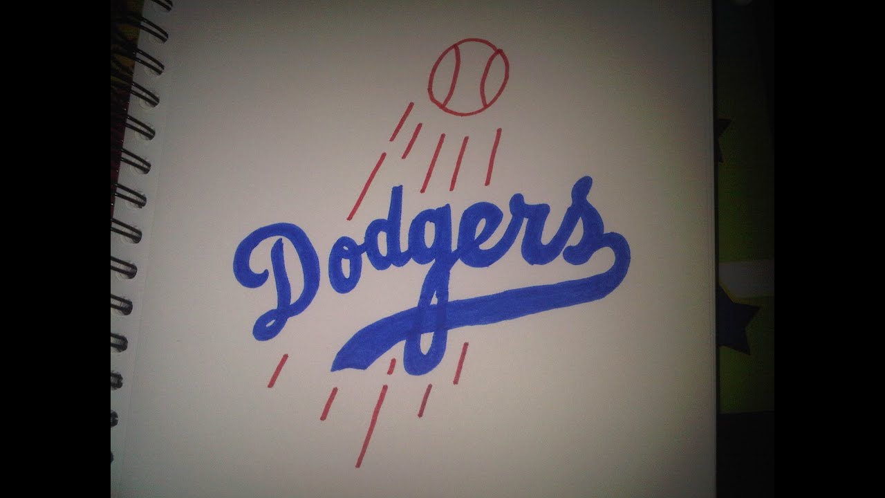 1280x720 how to draw the los angeles dodgers logos - Dodgers Drawing