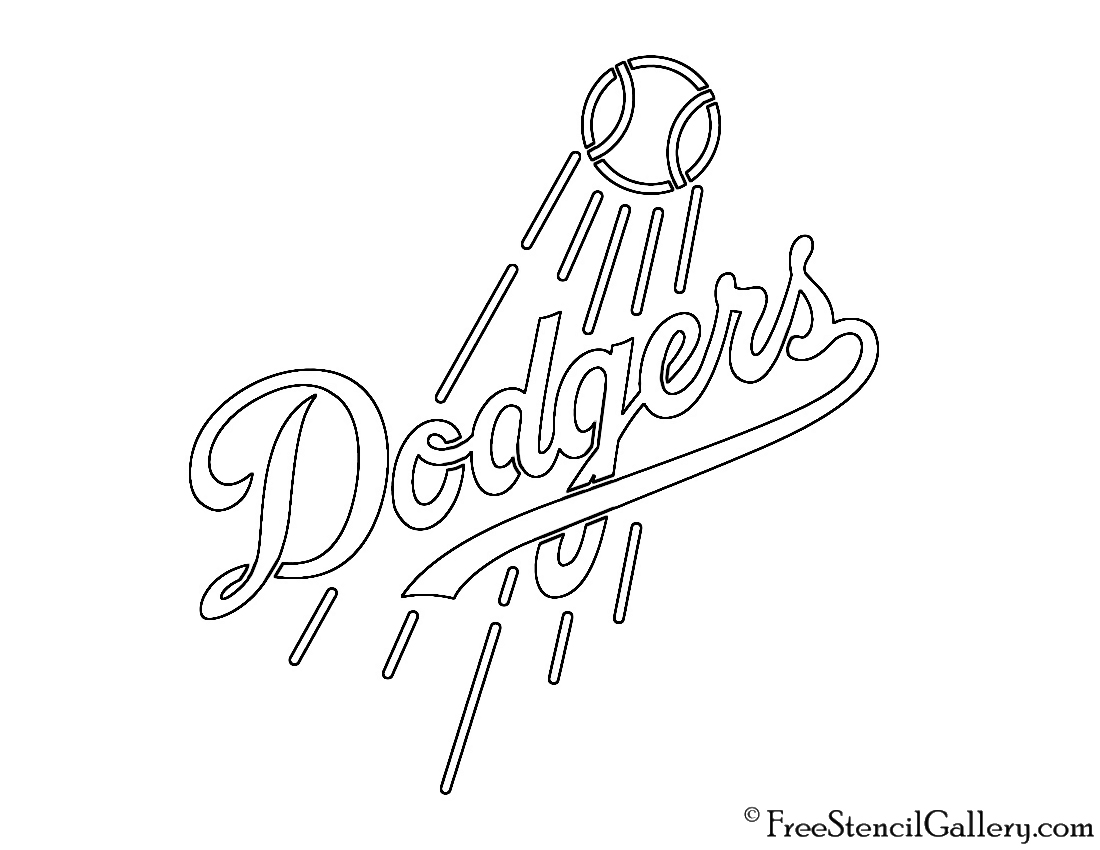 1100x850 mlb - Dodgers Drawing