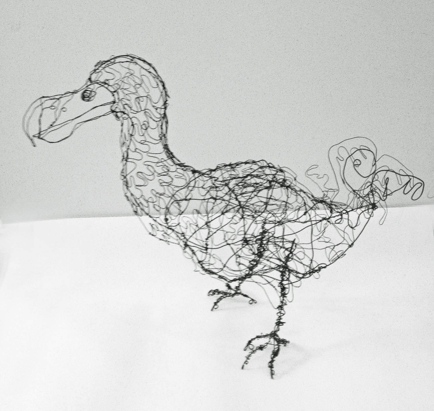 1500x1419 Dodo Bird Wire Drawing Sculpture Art Etsy - Dodo Bird Drawing
