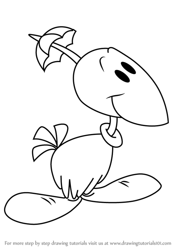 566x800 learn how to draw gogo dodo from tiny toon adventures - Dodo Drawing