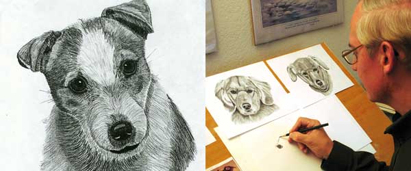 600x250 He Will Draw Your Dog The Bark - Dog Barking Drawing