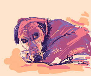 300x250 Odie The Dog Barking Drawing - Dog Barking Drawing