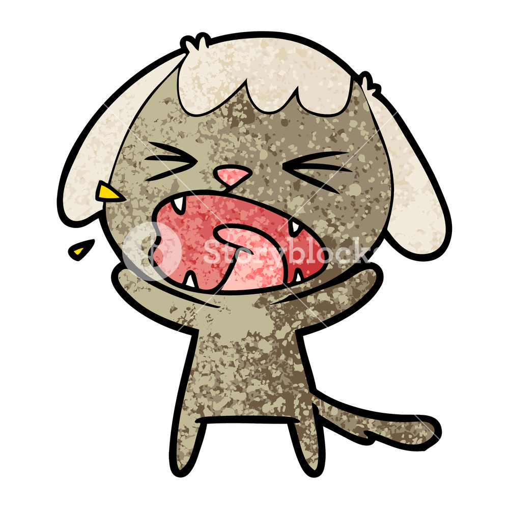 1000x1000 Cute Cartoon Dog Barking Royalty Free Stock Image - Dog Barking Drawing