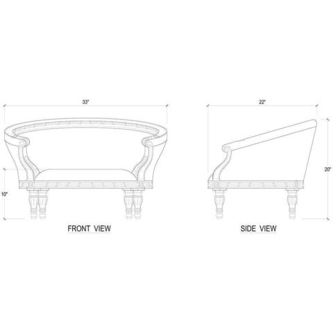 480x480 St James Dog Bed Manoir - Dog Bed Drawing