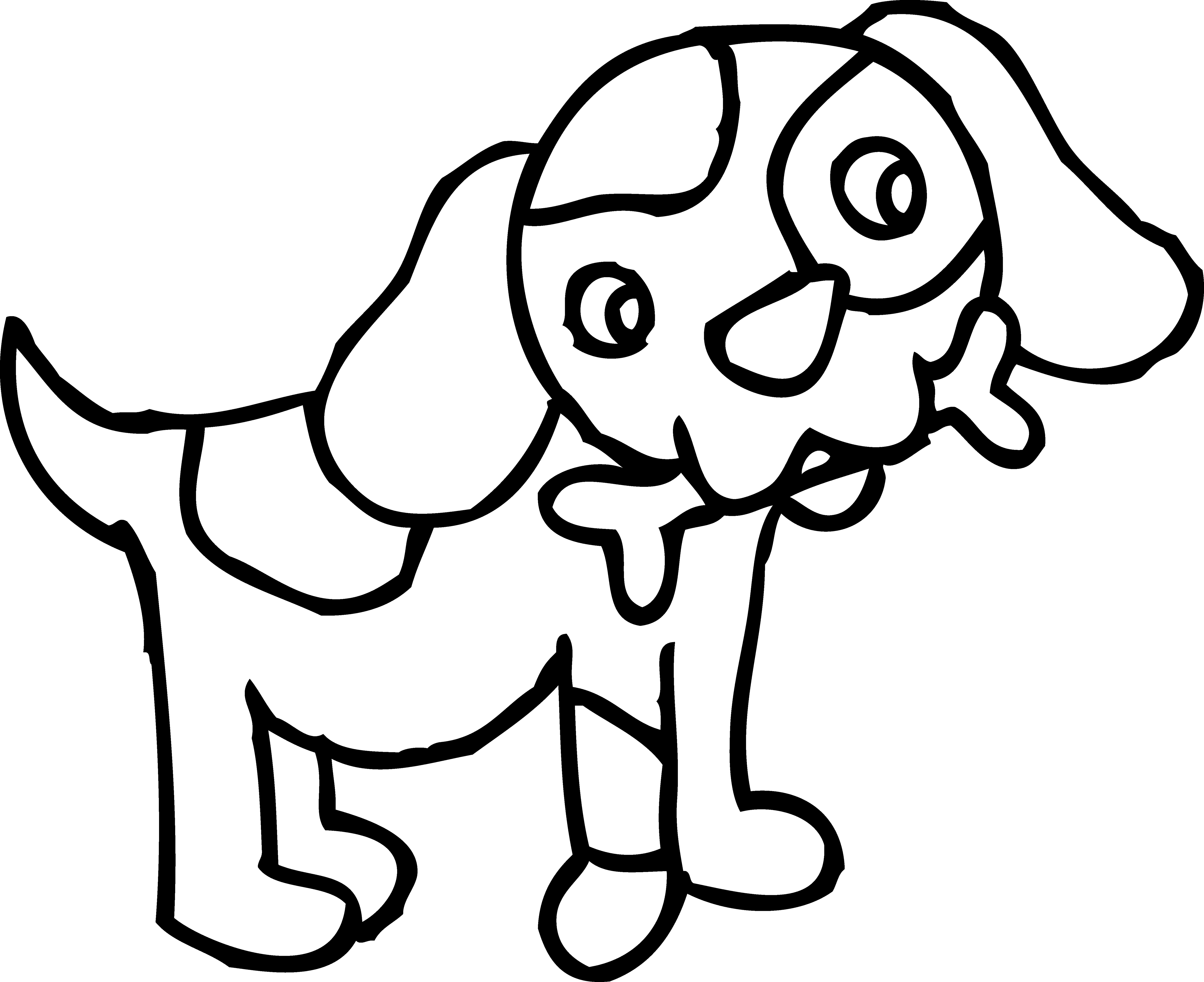 5602x4570 Dog Clip Black And White Stock Easy - Dog Black And White Drawing