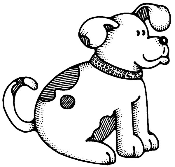 600x573 Free Stock Photos - Dog Black And White Drawing