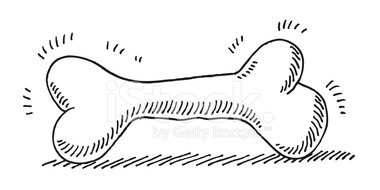380x190 Dog Bone Drawing Stock Vectors - Dog Bone Drawing