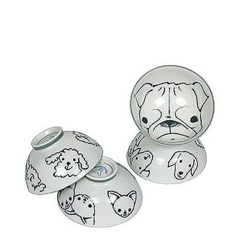 480x480 Made In Japan Porcelain Dog Bowl Set Willey Boston - Dog Bowl Drawing