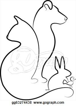 266x370 Cat, Dog, Rabbit And Bird Menagerie Cats, Dogs, Drawings - Dog Cat Drawing