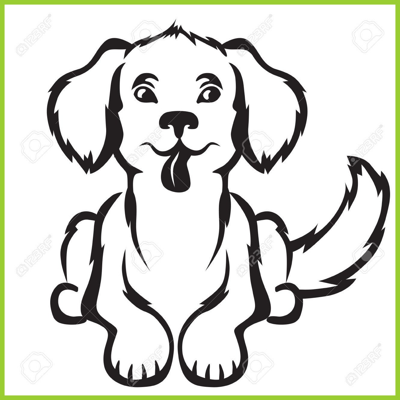 1330x1330 Collection Of 'cute Dog Cartoon Drawing' Download More Than - Dog Clipart Drawing