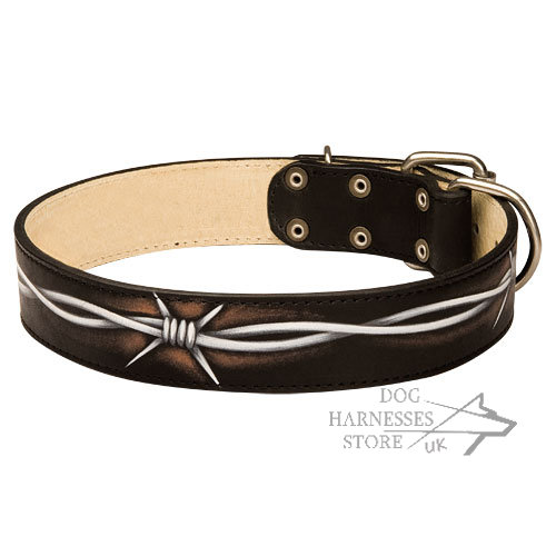 500x500 unique dog collar with barbwire drawing - Dog Collar Drawing