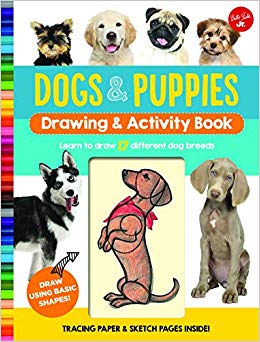 260x342 Dogs Puppies Drawing Activity Book Learn To Draw Different - Dog Drawing Book