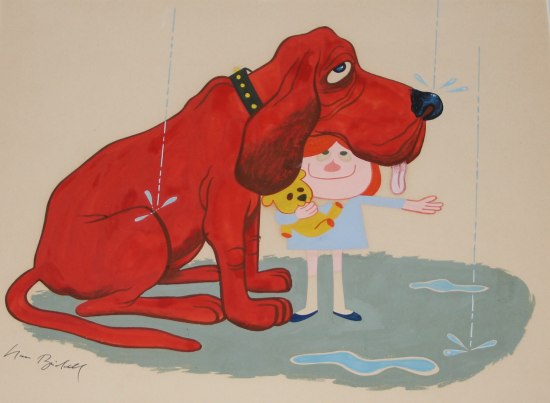 550x403 Clifford The Big Red Dog - Dog Drawing Book