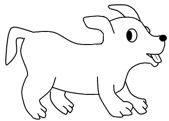 350x250 How To Draw A Dog - Dog Drawing Easy