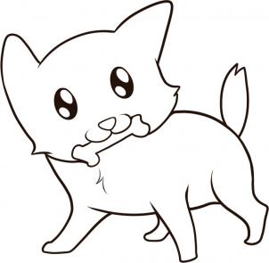 302x295 How To Draw How To Draw A Dog For Kids - Dog Drawing For Kids