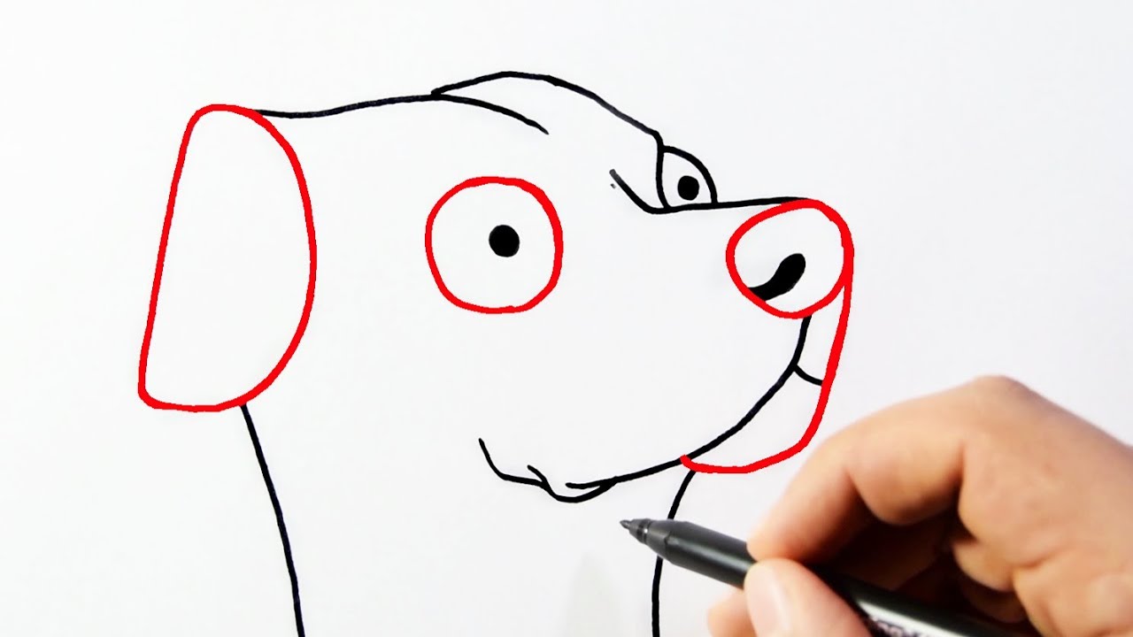 1280x720 How To Draw A Dog From The Word Dog - Dog Drawing From Word