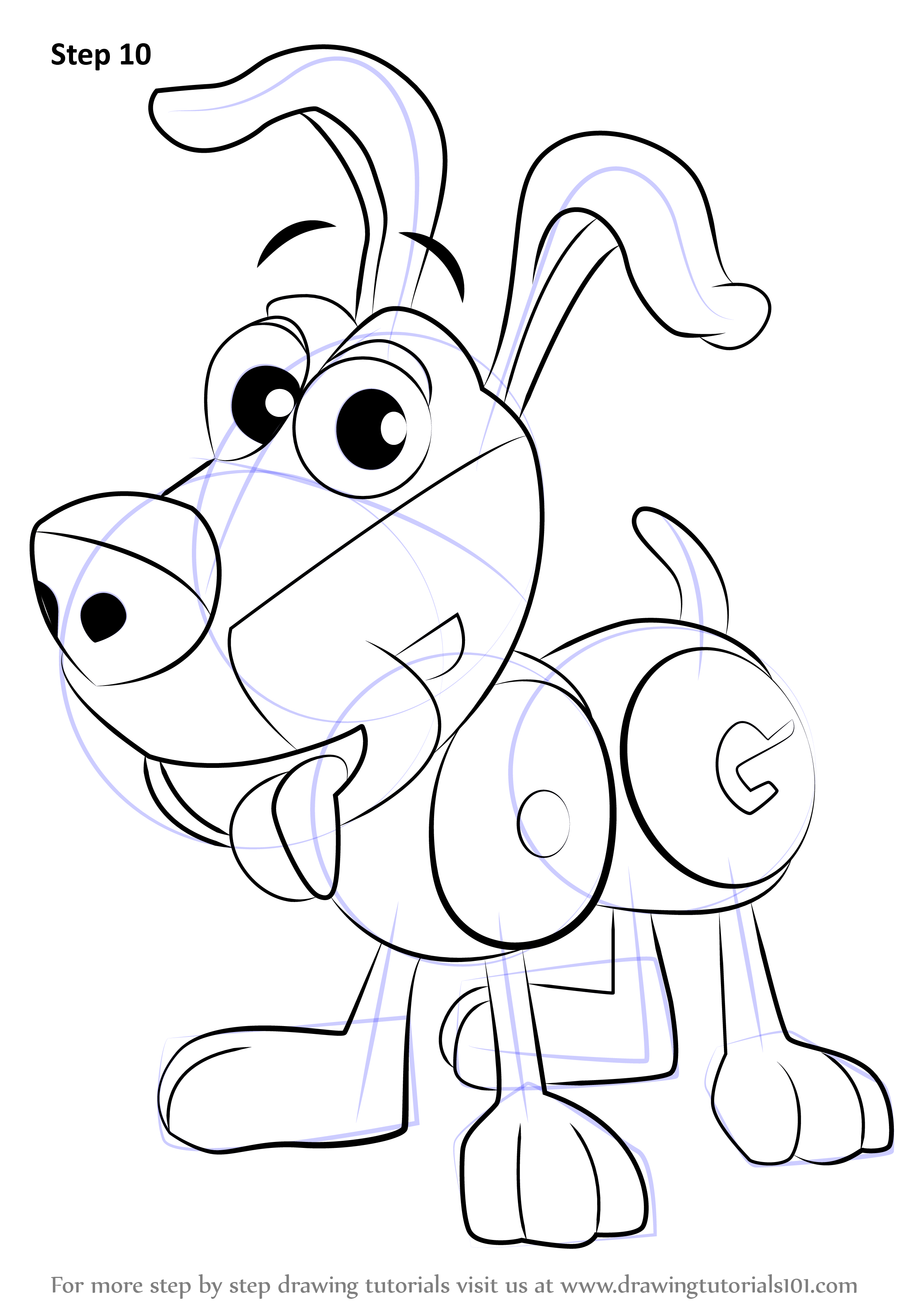 2480x3508 Learn How To Draw Dog From Wordworld - Dog Drawing From Word