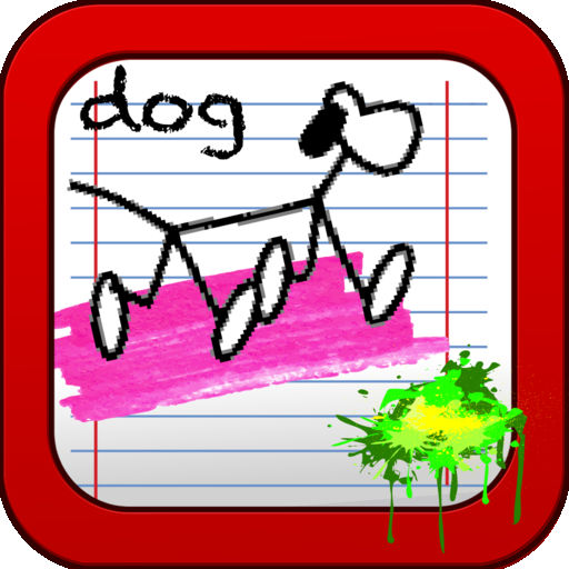 512x512 Doodle Dog Sketch Game - Dog Drawing Games