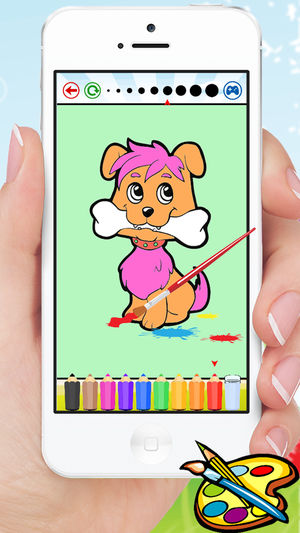 300x533 Animal Dog Cat Rat Coloring Book - Dog Drawing Games