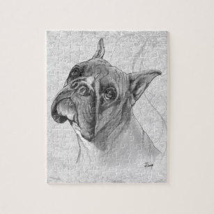 307x307 Boxer Dog Drawing Sports, Toys Games Zazzle - Dog Drawing Games