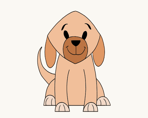 500x400 How To Draw Dogs - Dog Drawing Images