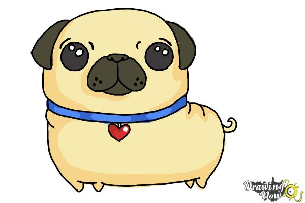 600x400 How To Draw A Kawaii Dog - Dog Drawing Images