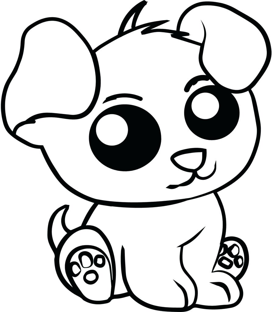 894x1024 Cute Dog Coloring Pages - Dog Drawing Pages