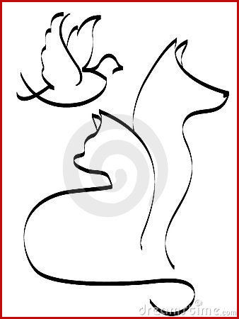 338x450 Fresh Idea To Cat And Dog Drawing Pics Of Drawing For Kids - Dog Drawing Pics